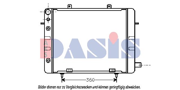 AKS DASIS Radiators, Motora dzesēšanas sistēma 150350N